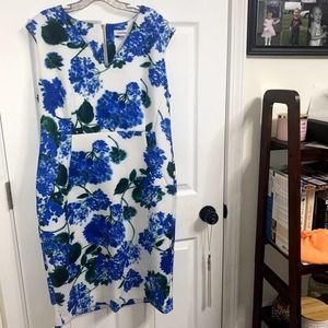 Calvin Klein Blue Floral Dress NWOT